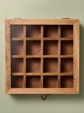 Small Wood Collectables Compartment Box-Hearth & Hand with Magnolia, 10.5” NEW
